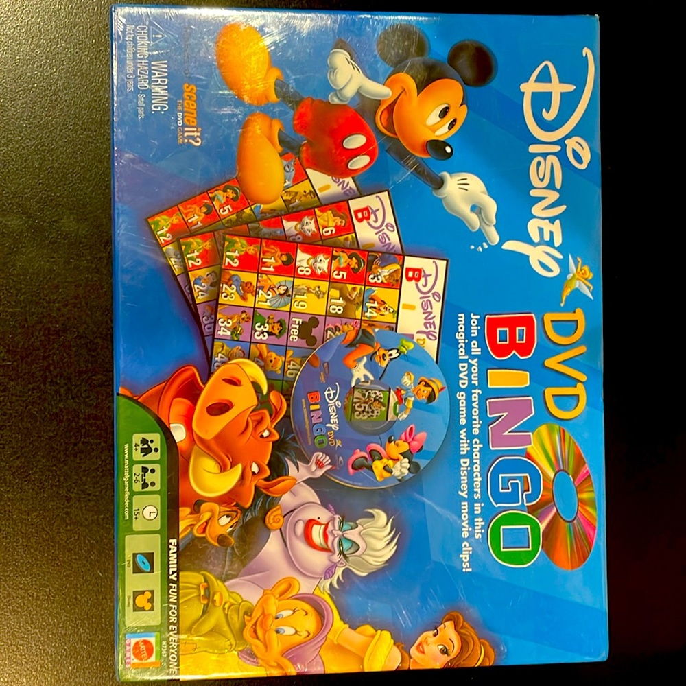 Disney DVD Bingo game